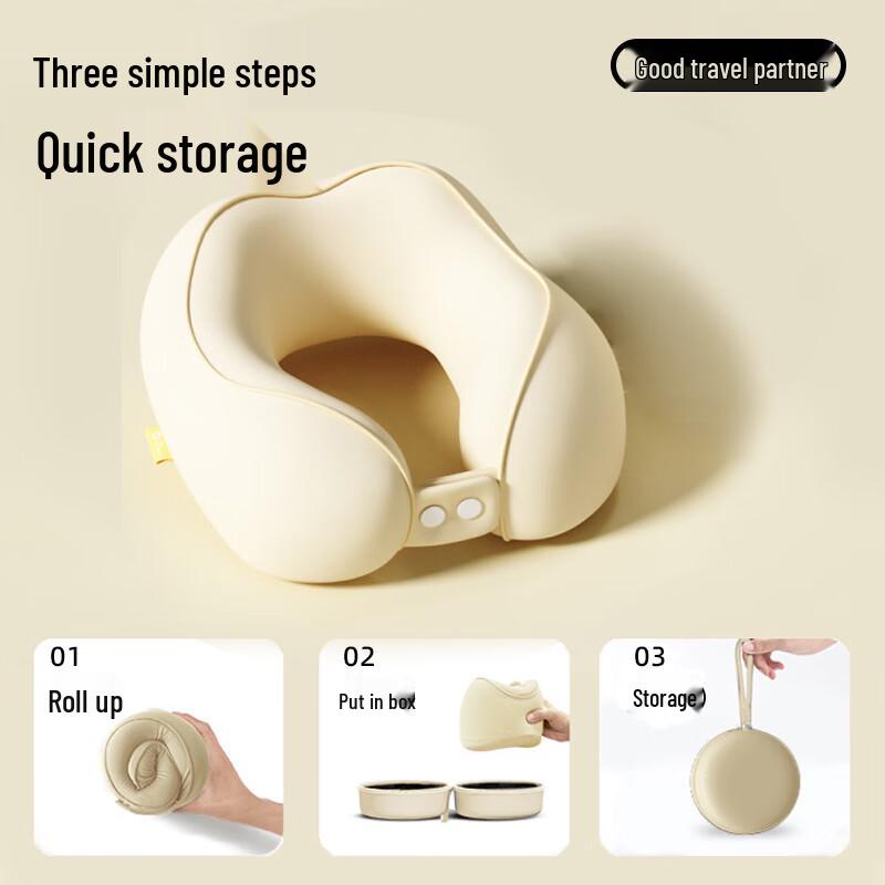 Memory Foam Travel U-Shaped Neck Pillow