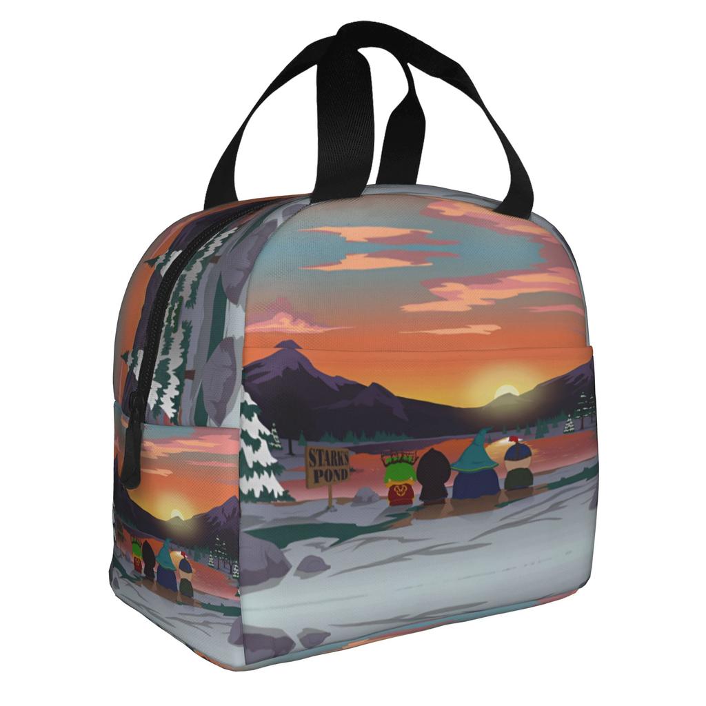 Custom Southes Anime Erics Insulated Lunch Bag for Women Men Waterproof Cartoon Cooler Thermal Bento Box School