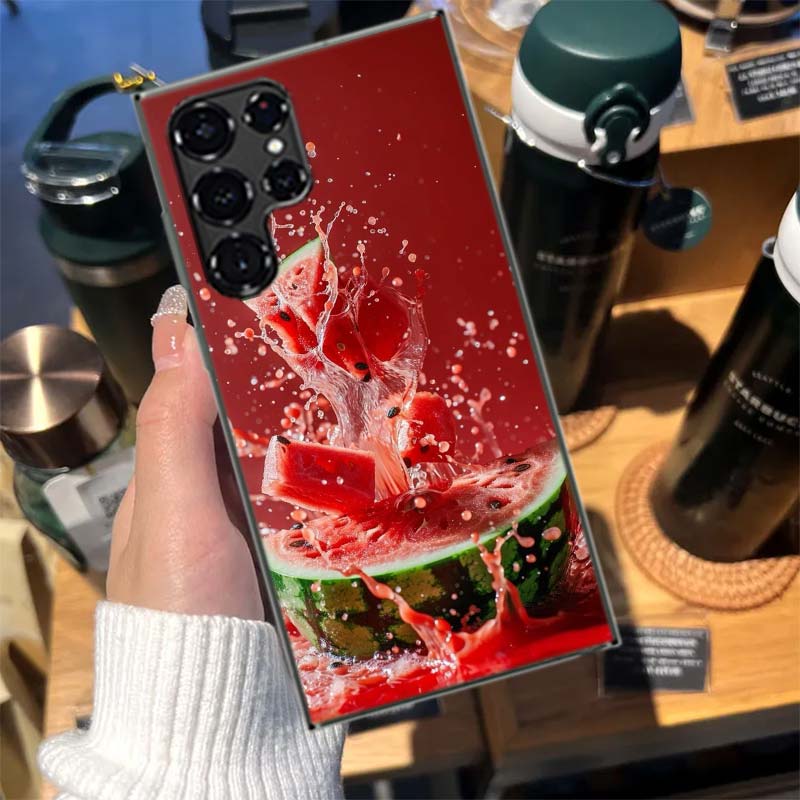 

Watermelon Summer Fruit Cases Phone Case for Samsung Galaxy S26 Ultra S25 Edge S24 S23 FE S21 Plus S20 S22 S10 Cover TPU Capa Sh Samsung S10