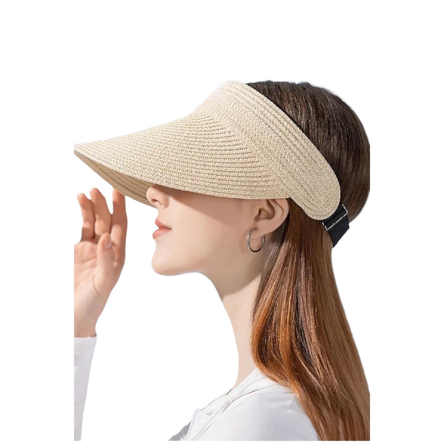 

Регулируемая соломенная шляпа, женская шляпа, пляжная шляпа, теннисная шляпа