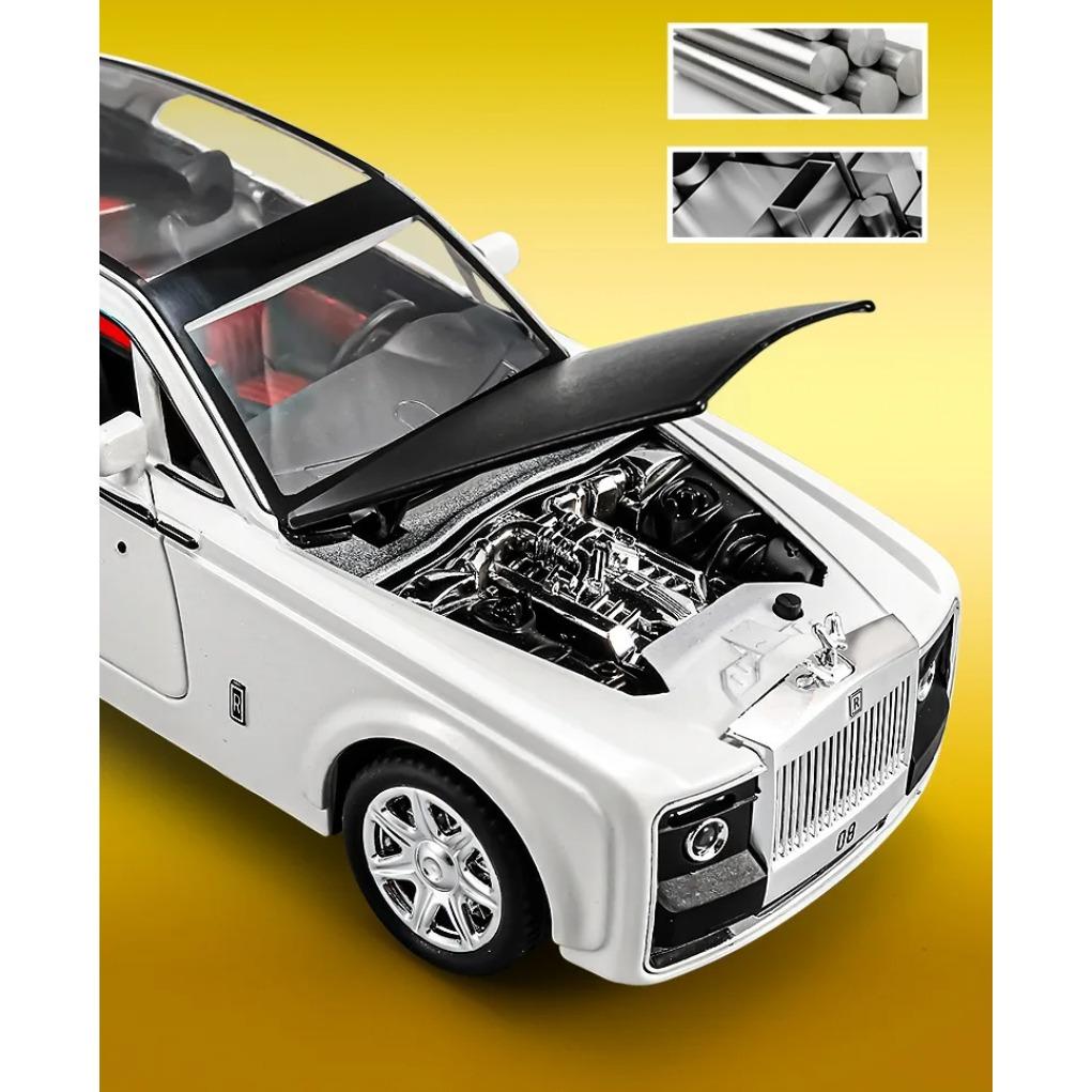 1/24 Rolls Royce Huiying Phantom Alloy Diecast Car Model Metal Toy Car Model Simulation Out of Print Collections Kids Gift A251