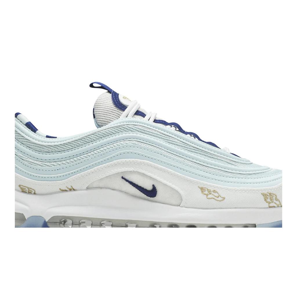 Nike Air Max 97 Golf NRG 'Wing It' (Unisex) White / Topaz Mist / Celestial Gold / Deep Royal Running Shoes CK1220 100