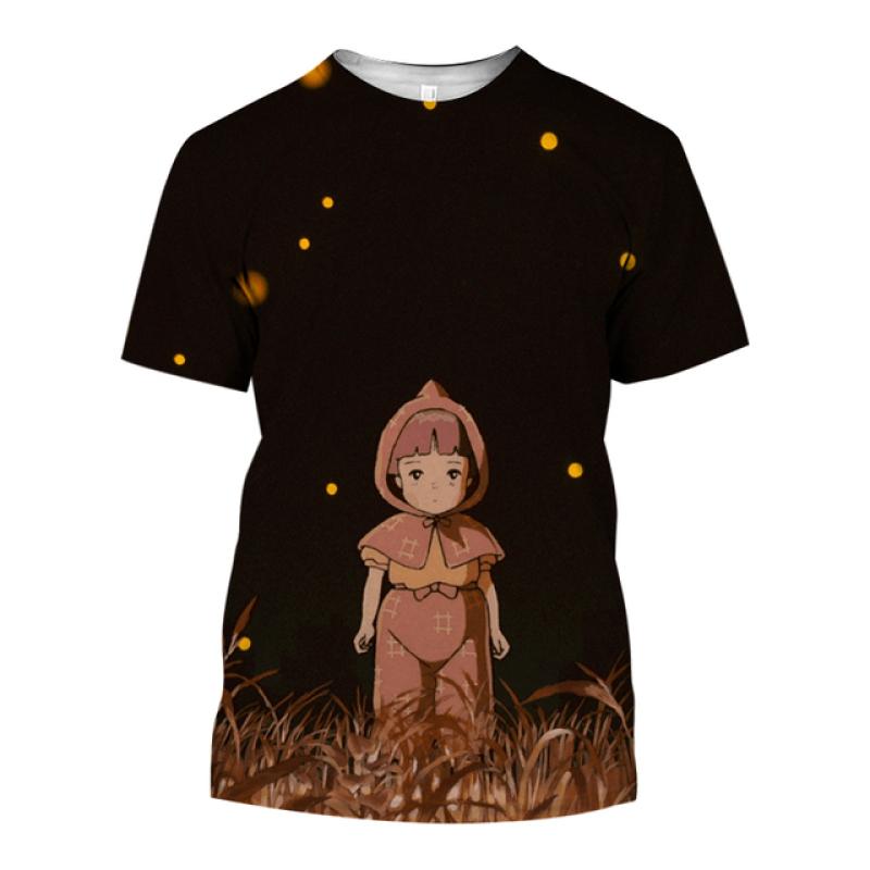 Mode dessin animé Anime T-shirt 3D imprimé Dragon chat motif femmes à manches courtes T-shirt décontracté col rond haut ample