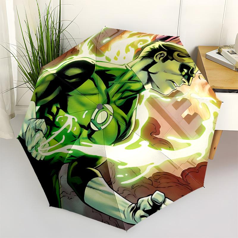 

1pc Green Lantern, Superhero Automatic Open/Close Umbrella - 8-Rib Stability - All-Season Everyday & Formal Use yy251022055
