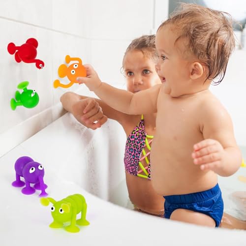 Cascais Bath Toy, a New Sensational Building Block [Recommended by Toy Consultants and Toy Teachers] Squeeze Toy with Suction Cups, Perfect Birthday G