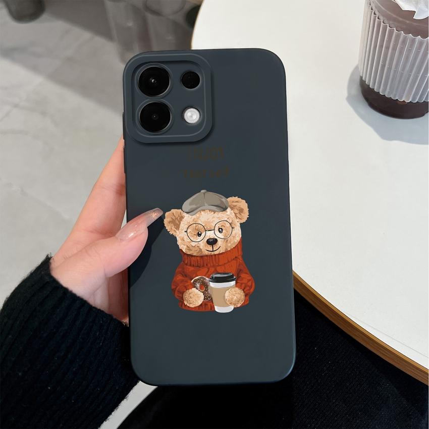 Pro Oppo A5 A5X K13 Realme 9 8 5 7 10 Pro Plus Pouzdro na telefon Vzor roztomilého medvídka Měkký silikon Profesionální protiskluzový ochranný kryt Pro Oppo Kryt