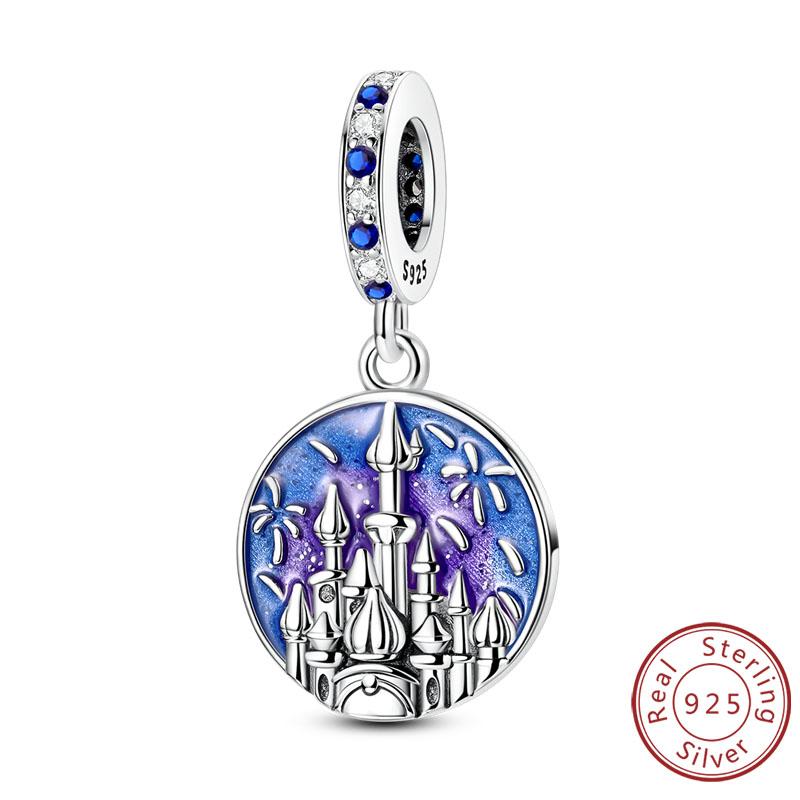 Charms Copper Love Bow Four-Leaf Clover Heart Rose Panda Cat Charms Beads Pendant Fit Original Bracelet Diy Jewelry