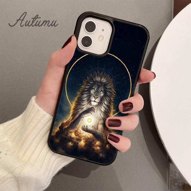 

Чехол для телефона «Могучий зверь-лев» для iPhone 11 12 13 14 Pro Max mini X XR XS SE 2020 6S 7 8 Plus Samsung Galaxy S21 S22 Samsung S22ultra