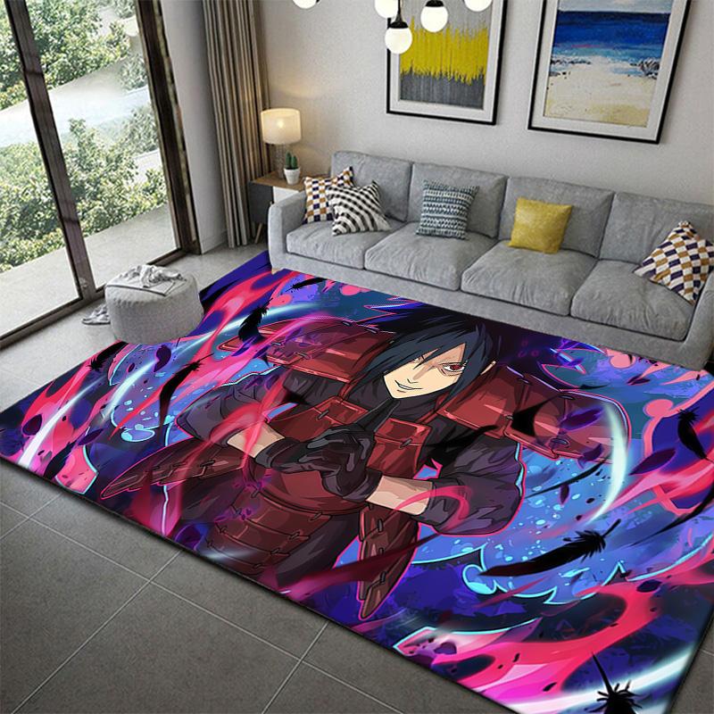 

Naruto Anime Art Deco Style Area Rug Soft Plush Non-Slip Mat for Living Room 60x90cm