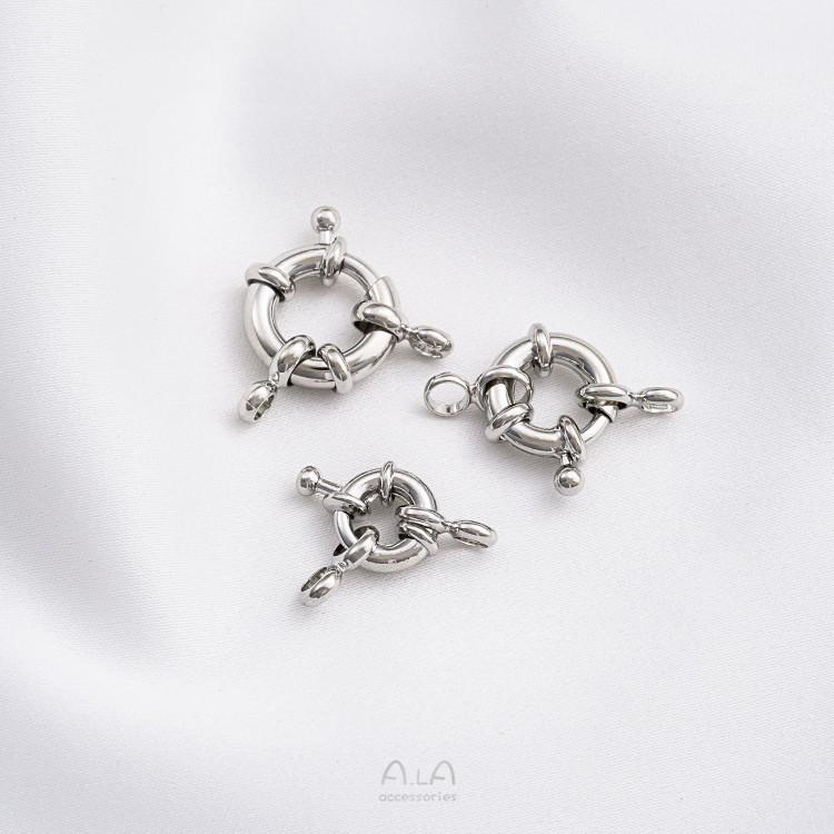 

Соединитель-застежка-пружина для руля из 14-каратного золота с сохранением цвета для жемчужного ожерелья/браслета, аксессуары для самостоятельного изготовления ювелирных изделий.