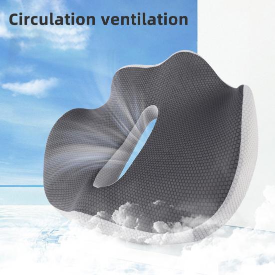 Sitzkissen für sitzende Personen Memory-Schaum Ischias-Linderungskissen Breites Hüftkissen für Büroangestellte Autofahrer Steißbeinschmerzlinderung