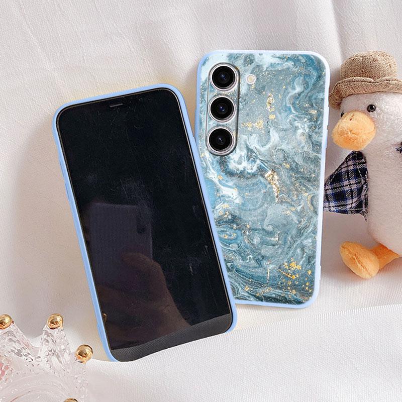 Case For Samsung A55 5G Back Cover Protective Silicone Funda Fashion Marble Stone Texture Coque For Samsung Galaxy A54 A56 Capa