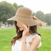 Outdoor Flat Hat British Style Handmade Sun Visor Beach Cap Weave Sun Cap Sun Hat Top Hat Straw Hat
