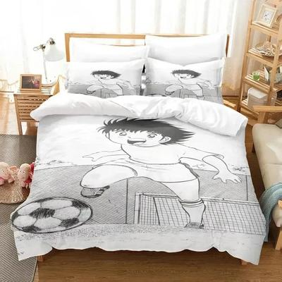 Captain Tsubasa Tecknad Sängkläder Set Utsökt Sängkläder Set Påslakan Täcke Sängkläder Set Lyxig Födelsedagspresent