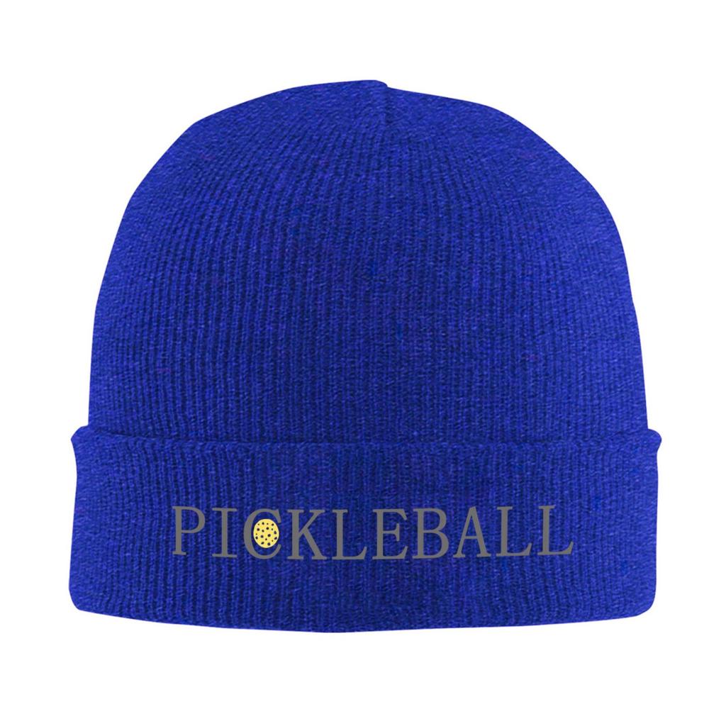 Pickleball Warm Knitted Cap Fashion Bonnet Hat Autumn Winter Outdoor Beanies Hats For Unisex Skull Knitted Hat