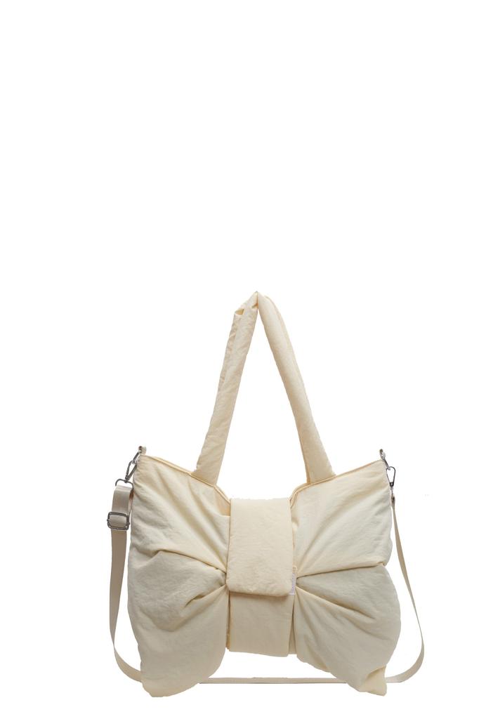 Fashi Nyl Women's Shoulder Bags Casual Solid Color Bowknot Ladies Messenger Bag Simple Versatile Female Underarm Bags