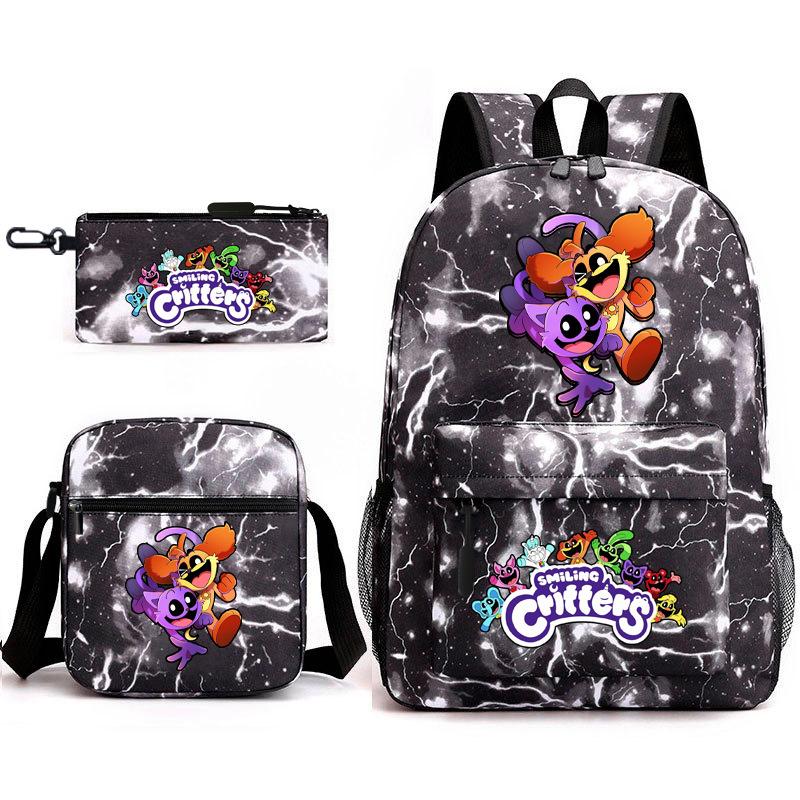 School season starry sky primary school student schoolbag smiling animal leisure backpack