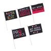 10Pcs Women Rights Flag Feminist Garden Flag Abortion Law Garden Banner for Outdoor Yard Decoration Type A