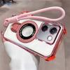 Rope Lanyard Strap Stand Phone Case For Infinix Note 60 50 30 40 Pro 50X 50S Smart 20 10 9 8 7 6 5 Transparent Shockproof Cover