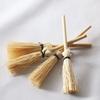 2Pcs Dollhouse Broom Fine Workmanship Handmade Portable Miniature Mini Craft Broom