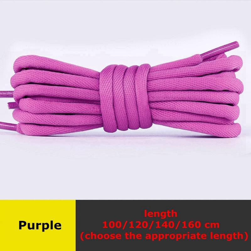 1 Pair Rainbow Shoe Laces for Sneakers Round Shoelaces Boots Shoelace Women Man Colorful Tennis Shoestrings Shoes Accessories