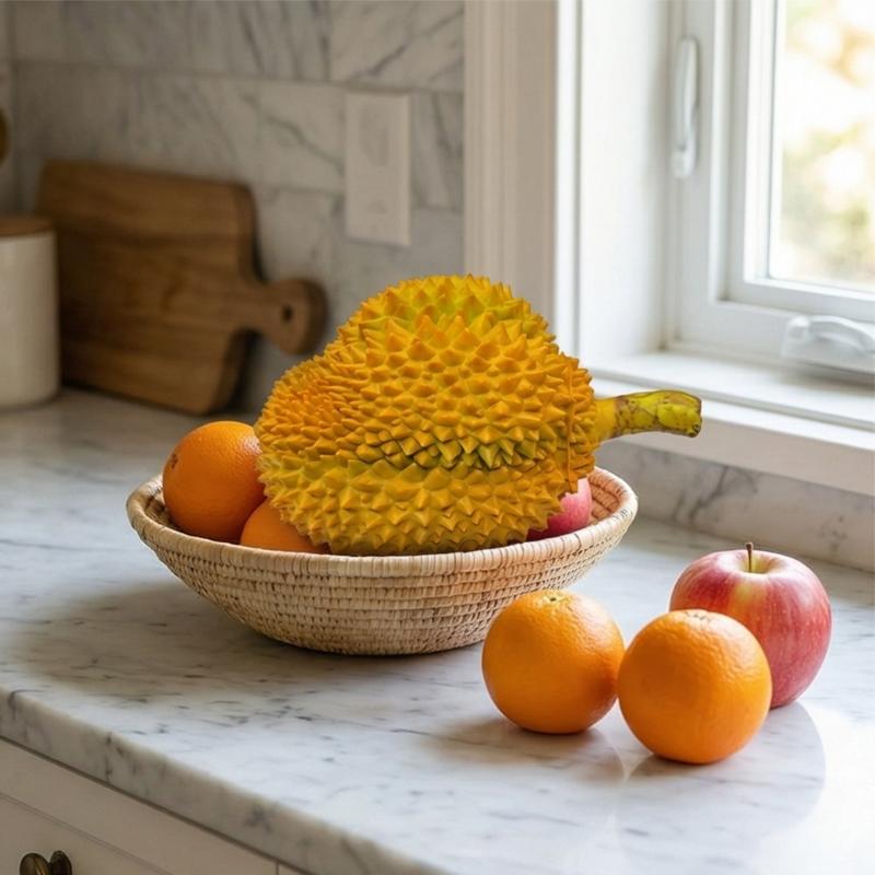 Dekorace z falešného ovoce Realistický umělý durian Falešný durian Simulace modelu durianu Ozdoba Domácí kuchyně, Dekorace na párty