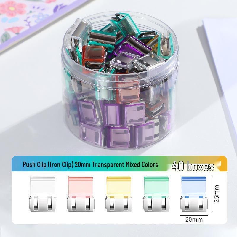 Creative Smooth Metal Book Binding Corner Clip Organizer