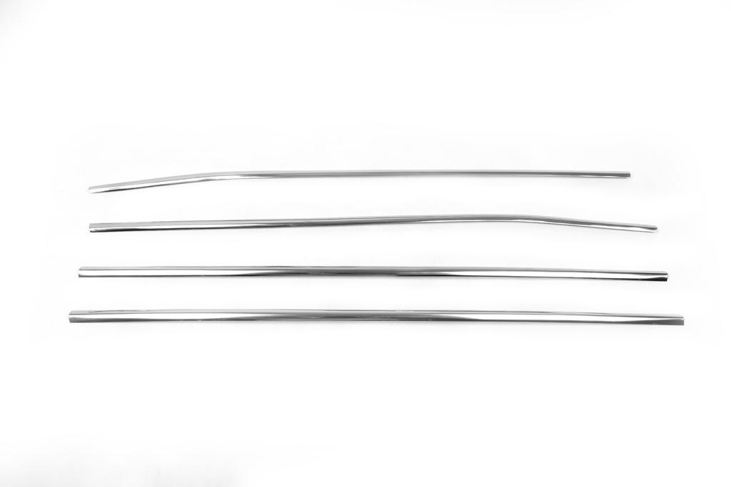 Lisování skla (4 ks, nerez) OmsaLine - Italská nerezová ocel pro Toyota Auris 2007-2012