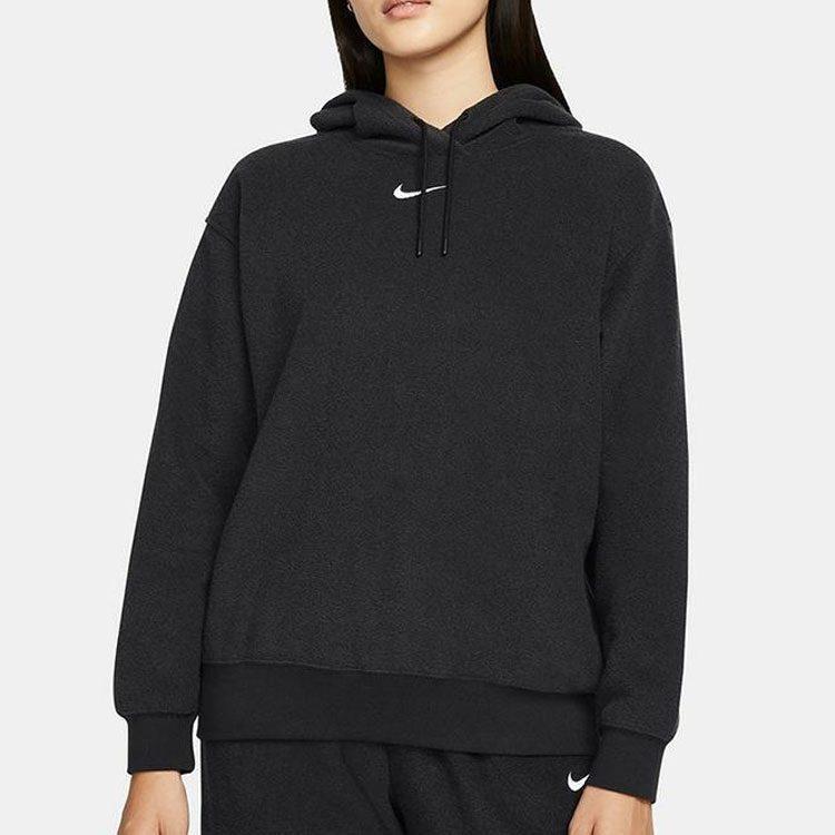 Nike Sweatshirts Women's Black Hooded Moderate Regular DV7100-010
