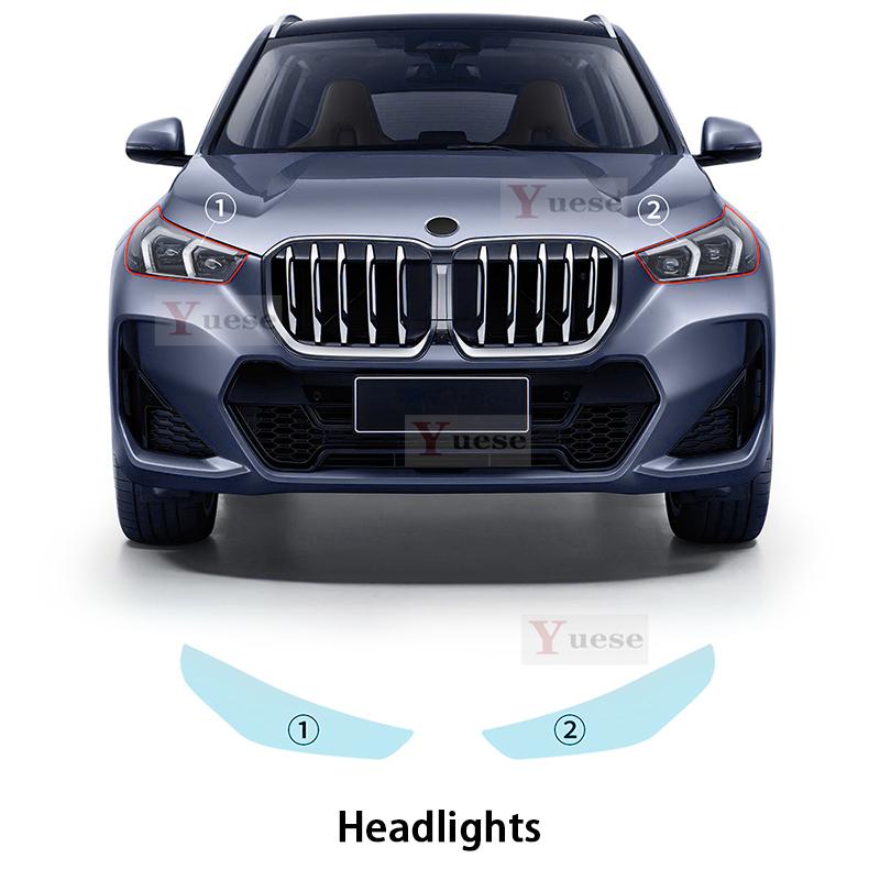 

For BMW X1 U11 M-SPORT -UP Car Protection Film Headlight Mirror Film TPU Clear Anti Scratch Sticker Transparent