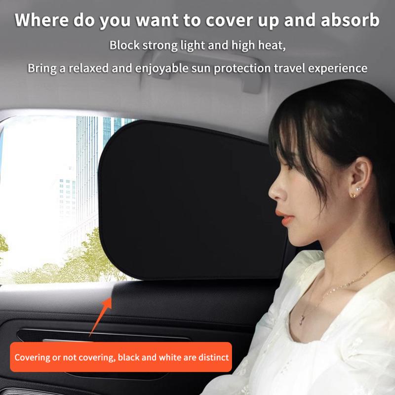 Seametal Car Side Window Sunshade Protection Foldable Auto Sun Shade Cover Front Rear Side Window Shield Car Sun Uv Blocking