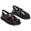 Dr. Martens San Archive Fisherman Leather Fashion Comfortable Minimalist Commuting Outdoor Casual Roman Sandals Unisex Sandals Black 41618001
