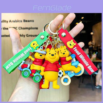 Cute Winnie The Pooh Keychain Adorable Cartoon Pvc Bag Charm Perfect Gift Idea