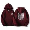 Attack on Titan Herre Hettegenser Anime Hettegensere Menn Kvinner Streetwear Pullover Harajuku Shingeki No Kyojin Hettegensere Genser Klær