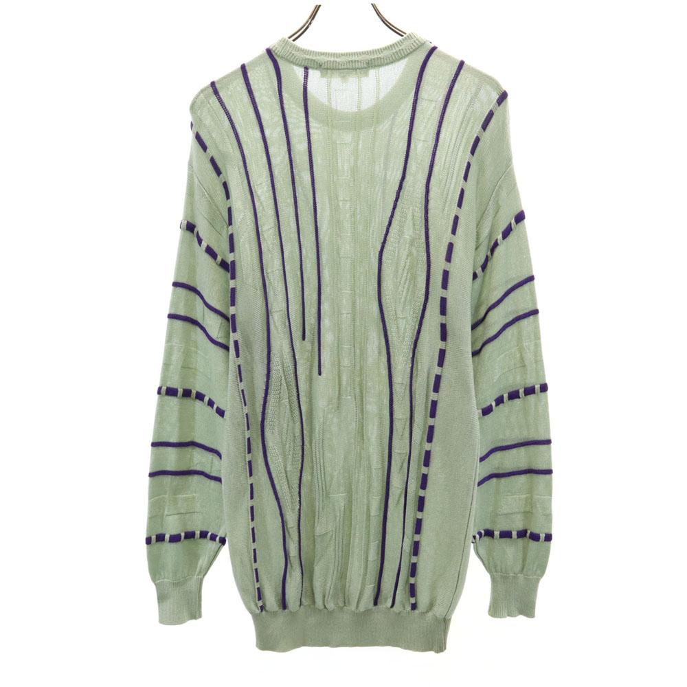 BALENCIAGA SPORT 90s Old Long Sleeve Knit M Dark Marks Mint Women Used