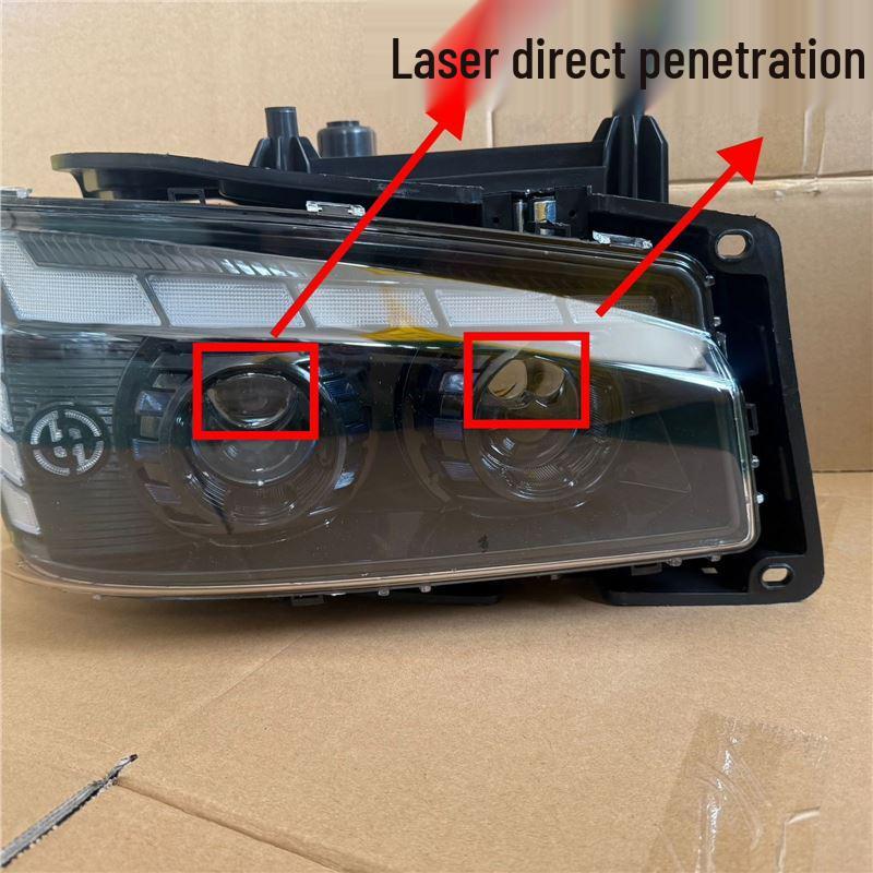 Dual-Lens Full LED Headlights for Sinotruk Howo 380/336, Super Bright Spotlight Flow.