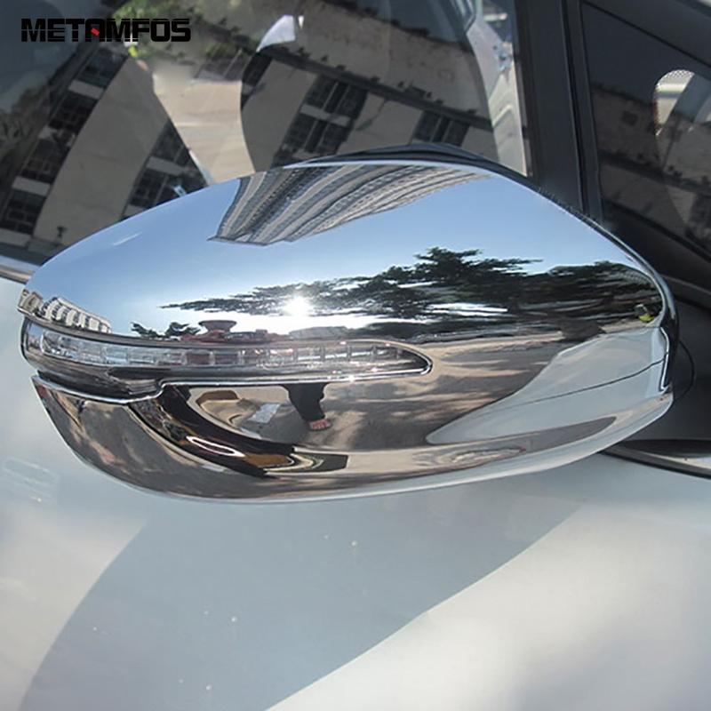 Rearview Mirror Cover Trim For Kia Forte Cerato K3 2014 2015 2016 Chrome Side View Mirror Protection Cap Exterior Accessories