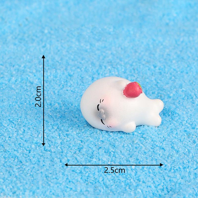 

1шт Дім Міні Мультяшна Тюлень Тварина Мох Мікро Ландшафт Прикраса Рослини Бонсай Автомобіль DIY Декорація