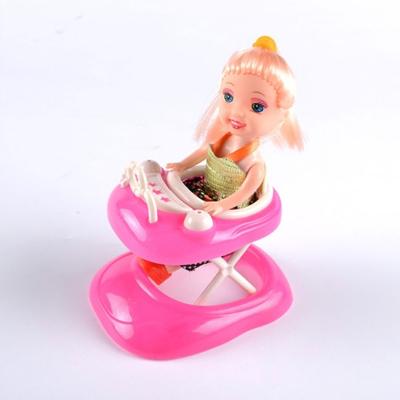 Lustiges Langlebiges Plastikzubehör Mini Auto Lauflernwagen Spielzeug Geschenk Puppenmöbel