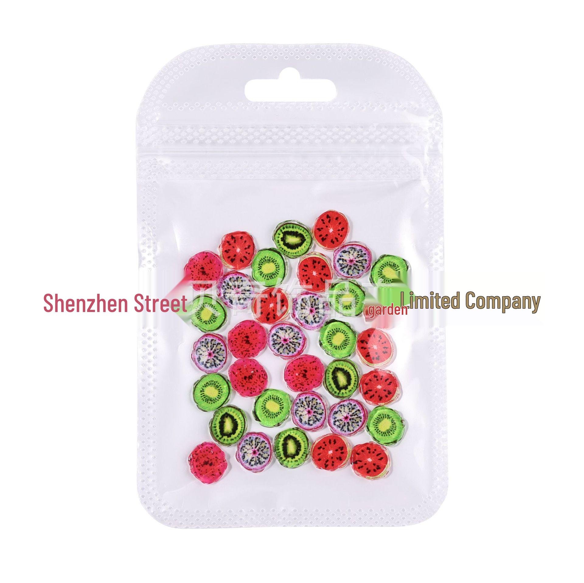 Tropical Fruit Slice Resin Nail Art & Accessories 1 Kiwifruit