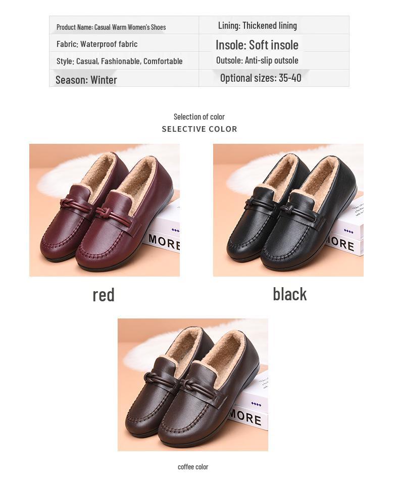 Autumn/Winter 2024 Soft Leather Slip-On Moccasins for Women