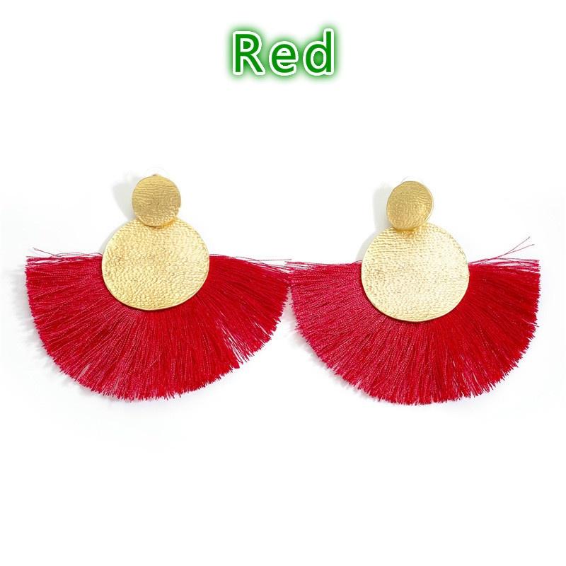 Quastenohrringe Hochzeitsfeier Statement Böhmische Hängeohrringe Lang Vintage Fransen Billiges Geschenk