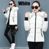 Winter Cotton Clothes Women's Thickened Slim Fit Jacket With Large Fur Collar Cotton Coat