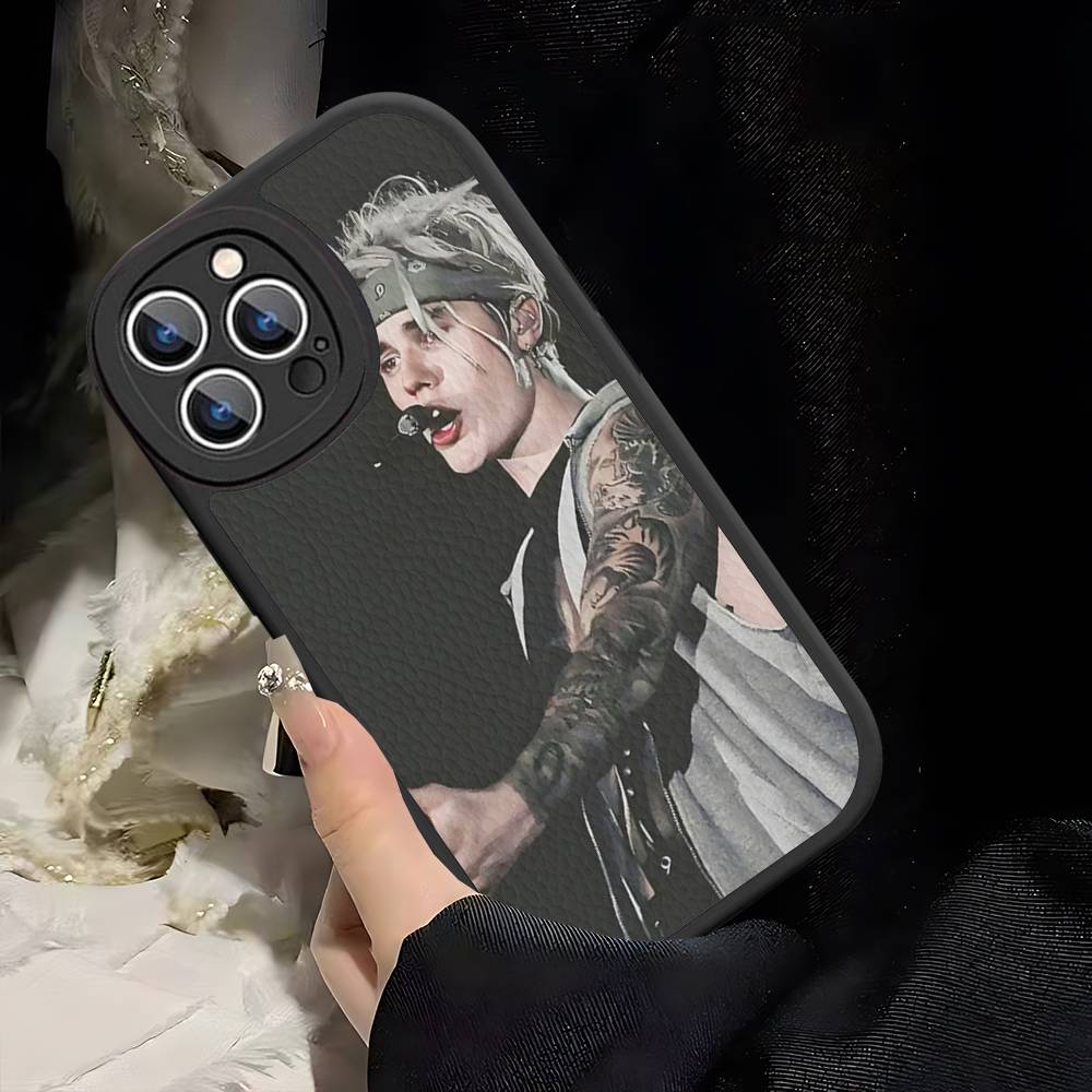 Sänger J-Justin B-Bieber Für IPhone 16 16E 15 14 13 12 11 Pro Max Plus Leder Rückseite Handyhülle
