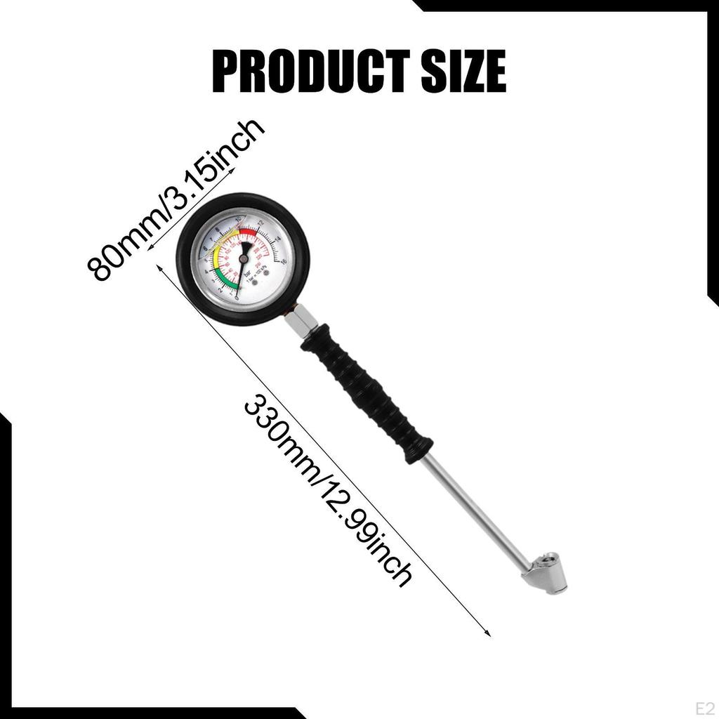 Tyre Air Pressure Tester Tire Gauge Heavy Duty Inflator Pump Tool for System Car