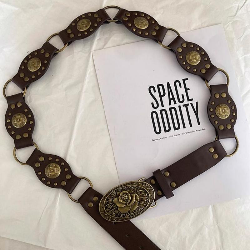 2026 new fashion Cummerbunds Trendy Chain Link Belt for Women, Gold Metal Waist Belt for Jeans Dress, Streetwear Punk Style Accessory