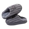 Large Size Cotton Slippers for Men in Autumn and Winter, Indoor Home Anti Slip and Warm Plush Thick Bottom Cotton Slippers for Men