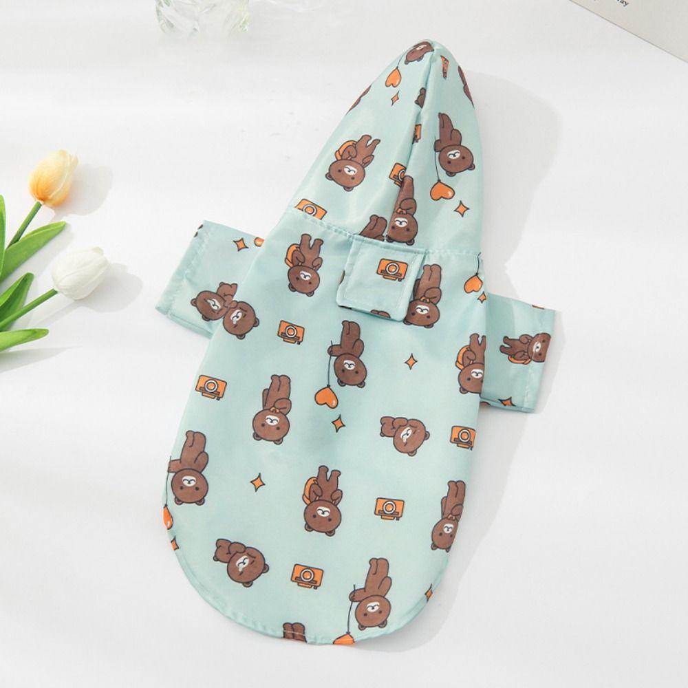Outdoor Dog Raincoat Waterproof Rainwear Hood Fashion Pet Supplies  Schnauzer