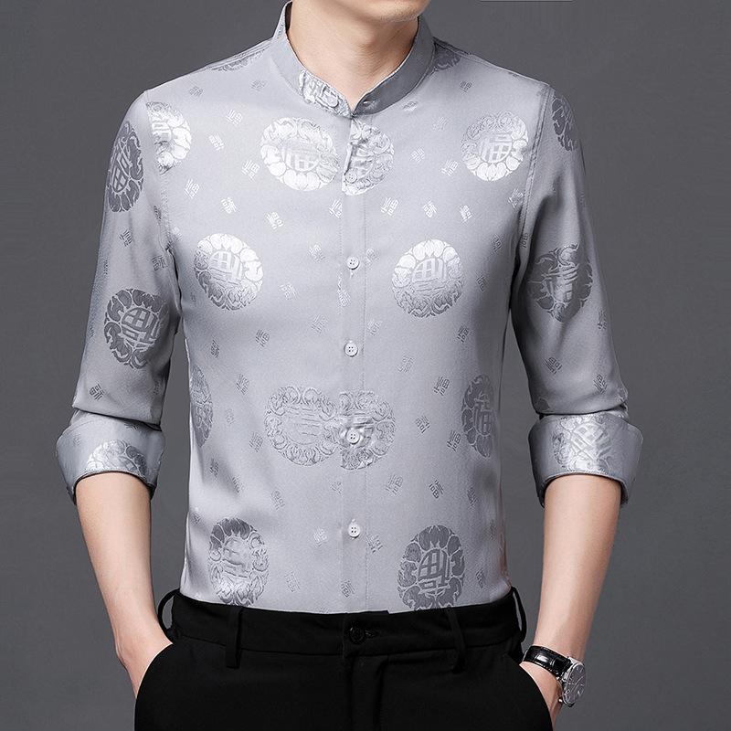 Новая рубашка с воротником-стойкой — фото 3