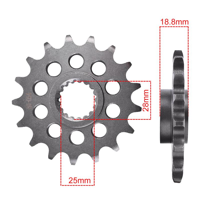 525 Chain 15T/16T/17T Front 44T/45T Rear Sprocket For BMW F750 GS 2018-2024 F800 F850 GS Adventure 2018-2023 F900 R XR 2020-2024